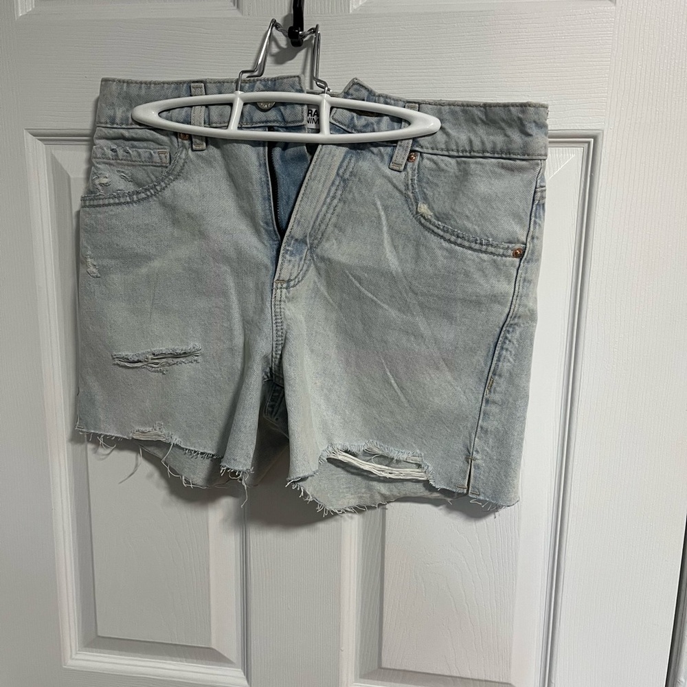 Garage Light Blue Jean Shorts